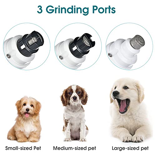 Qpets Dog Nail Grinder Professional Nail File Pet Nail Trimmer Stepless Speed Regulation Pet Nail Grinder Electric Nail File for Large Medium Small Dogs and Cats Qpets Dog Nail Grinder Professional Nail File Pet Nail Trimmer Stepless Speed Regulation Pet Nail Grinder Electric Nail File for Large Medium Small Dogs and Cats